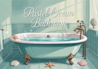 pastel ocean bathroom