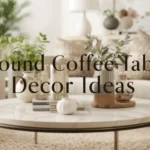round coffee table decor ideas