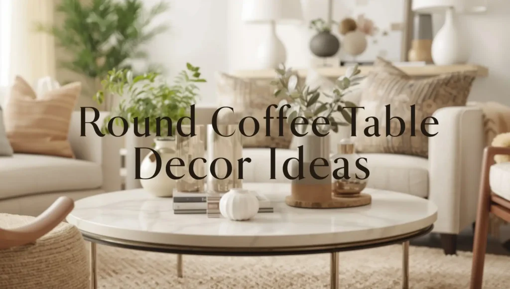 round coffee table decor ideas