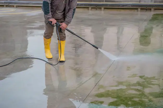 clean cement floors