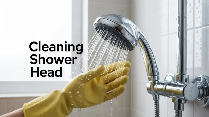cleaning shower head