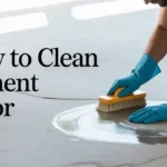 how to clean cement floor