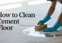 how to clean cement floor