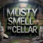 musty smell in cellar