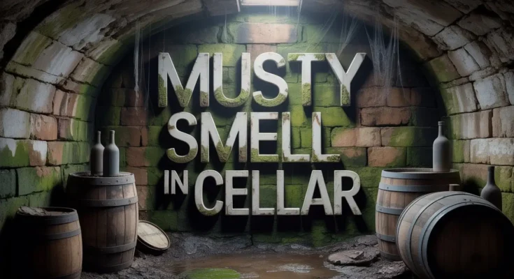 musty smell in cellar